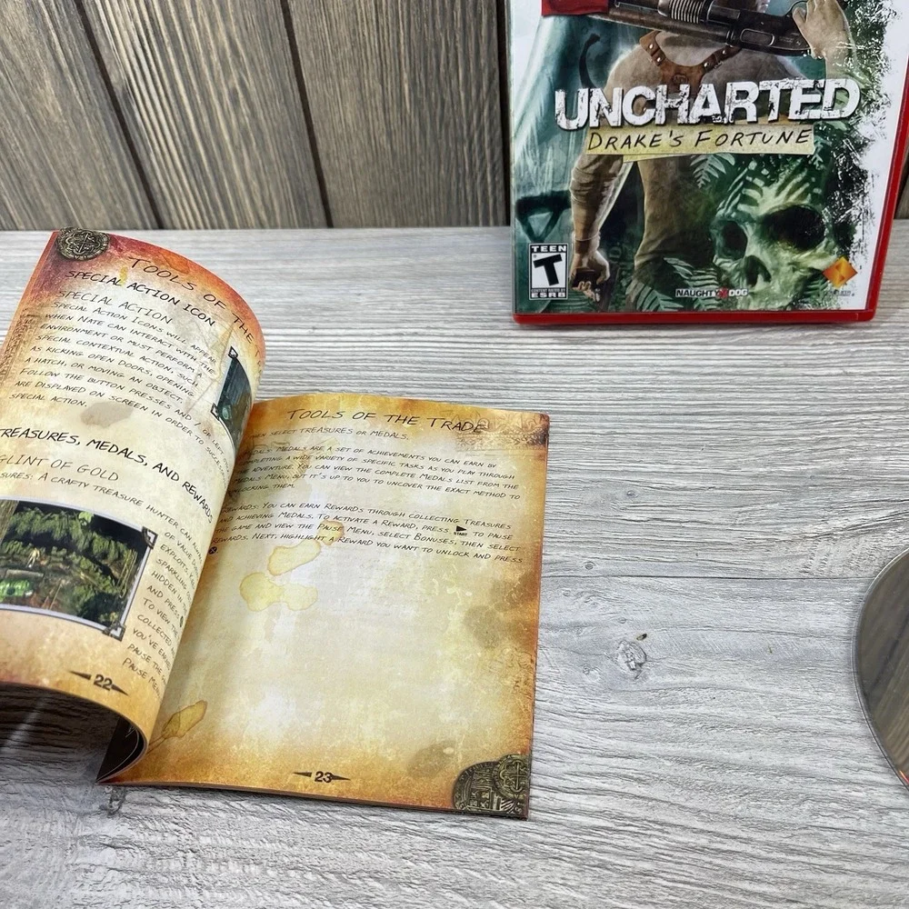 Uncharted: Drake's Fortune Sony PlayStation 3, 2007 Tested Working